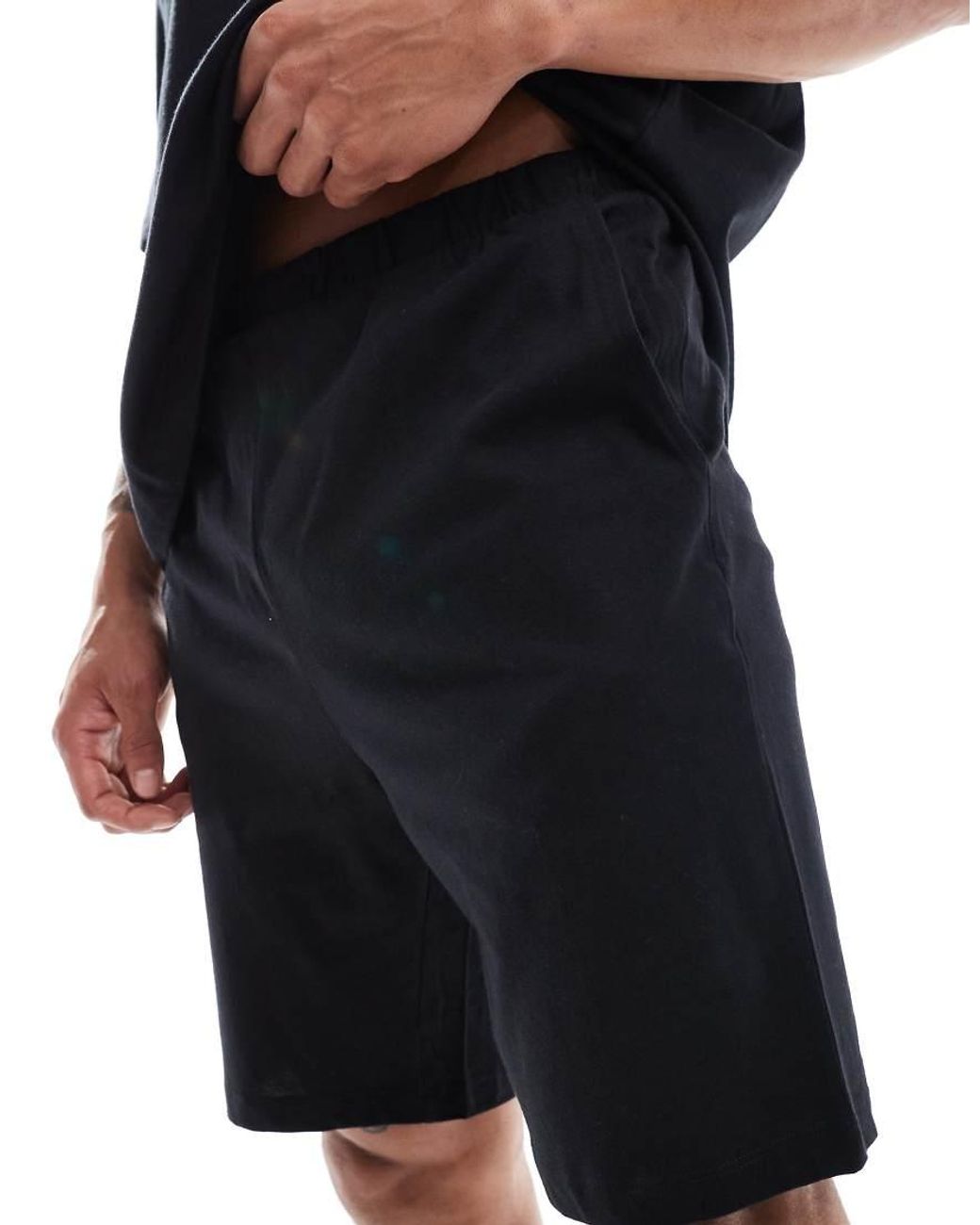 ASOS Black Oversized Pyjama Sets for men