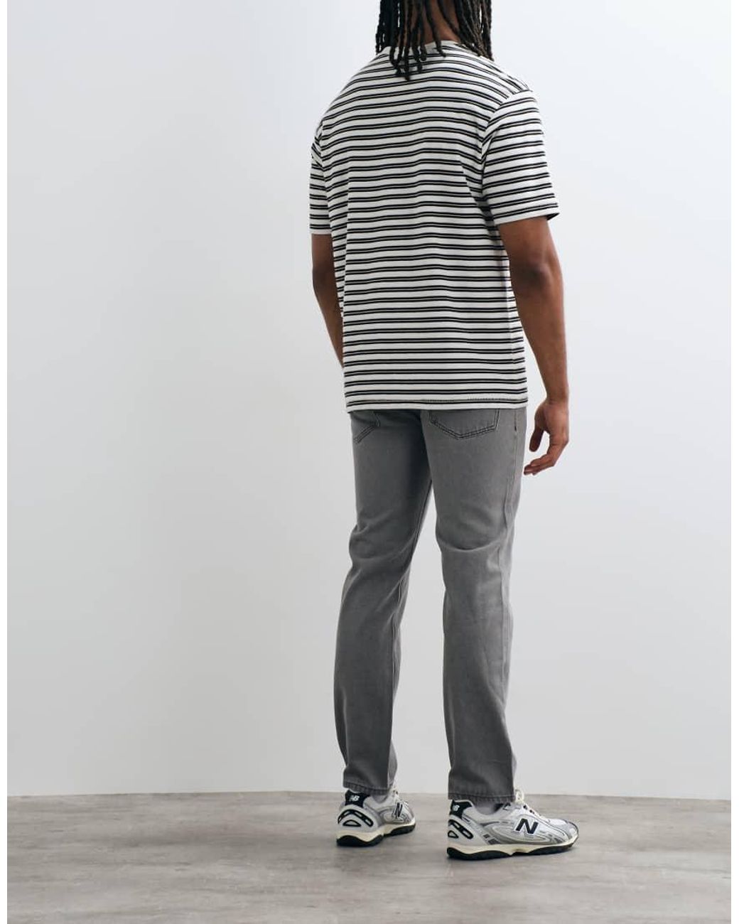 JJ Rebel Gray Noah Straight Jeans for men