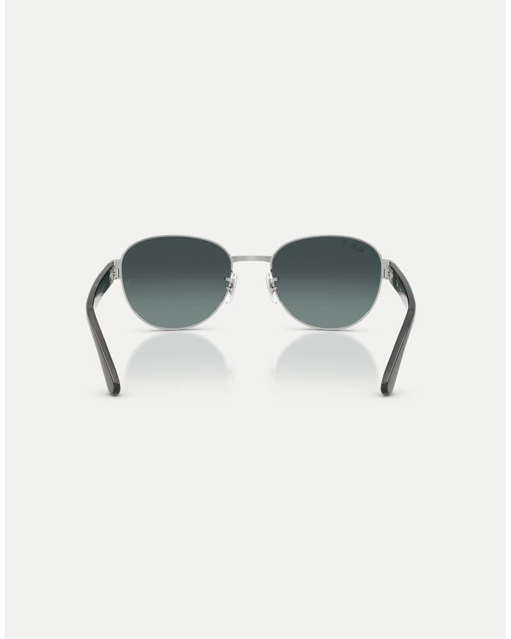 Ray-Ban Green Square Polarised Sunglasses With Mirrored Lens