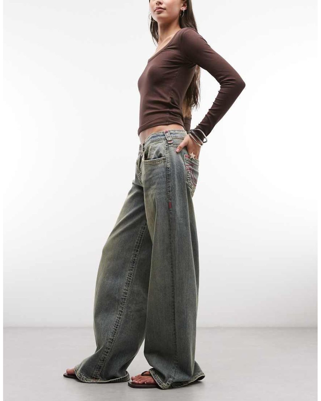 True Religion Blue Jessie Super baggy Jeans