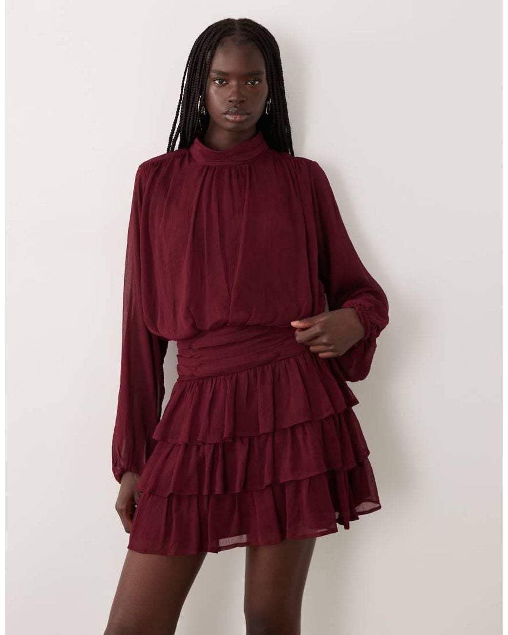 Vero Moda Long Sleeve Layered Mini Dress