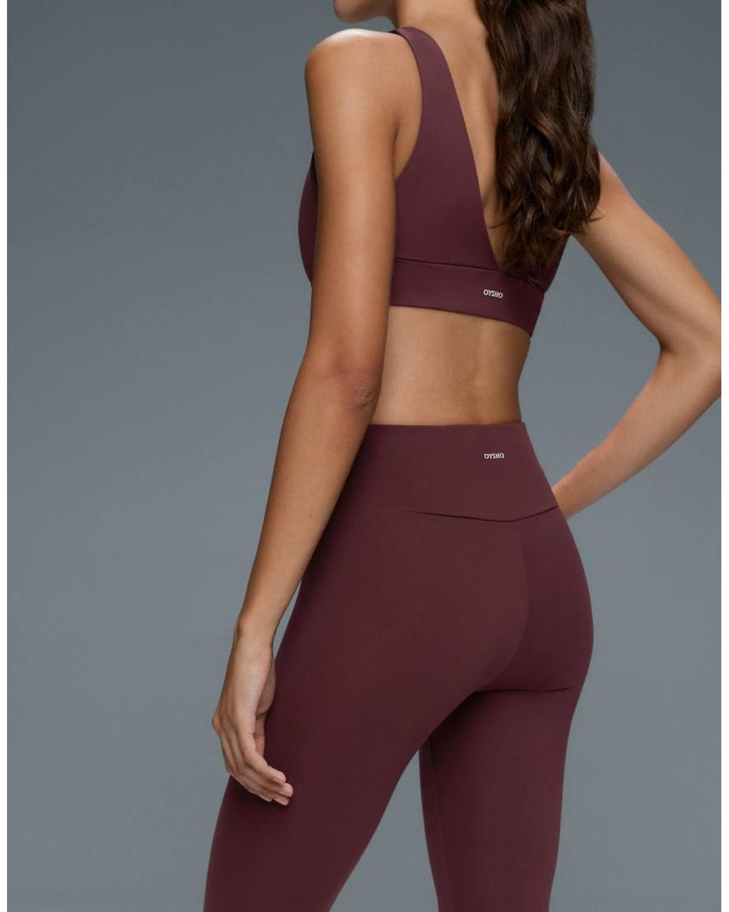 Oysho Red Comfortlux High-Waisted Ankle-Length Leggings