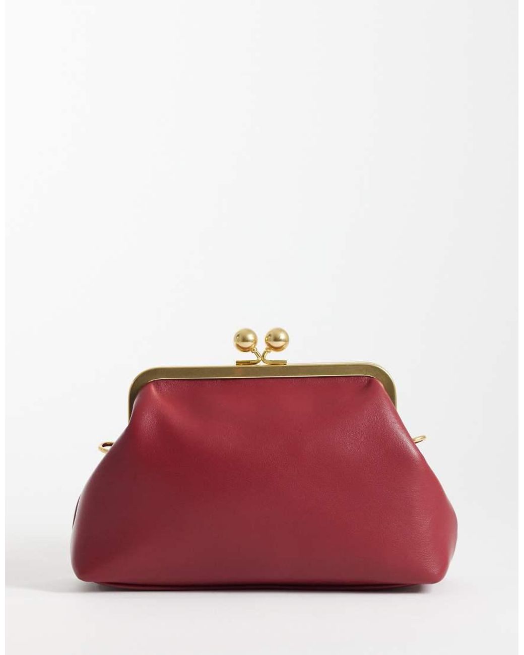 ASOS Red Frame Shoulder Pouch Bag With Detachable Strap