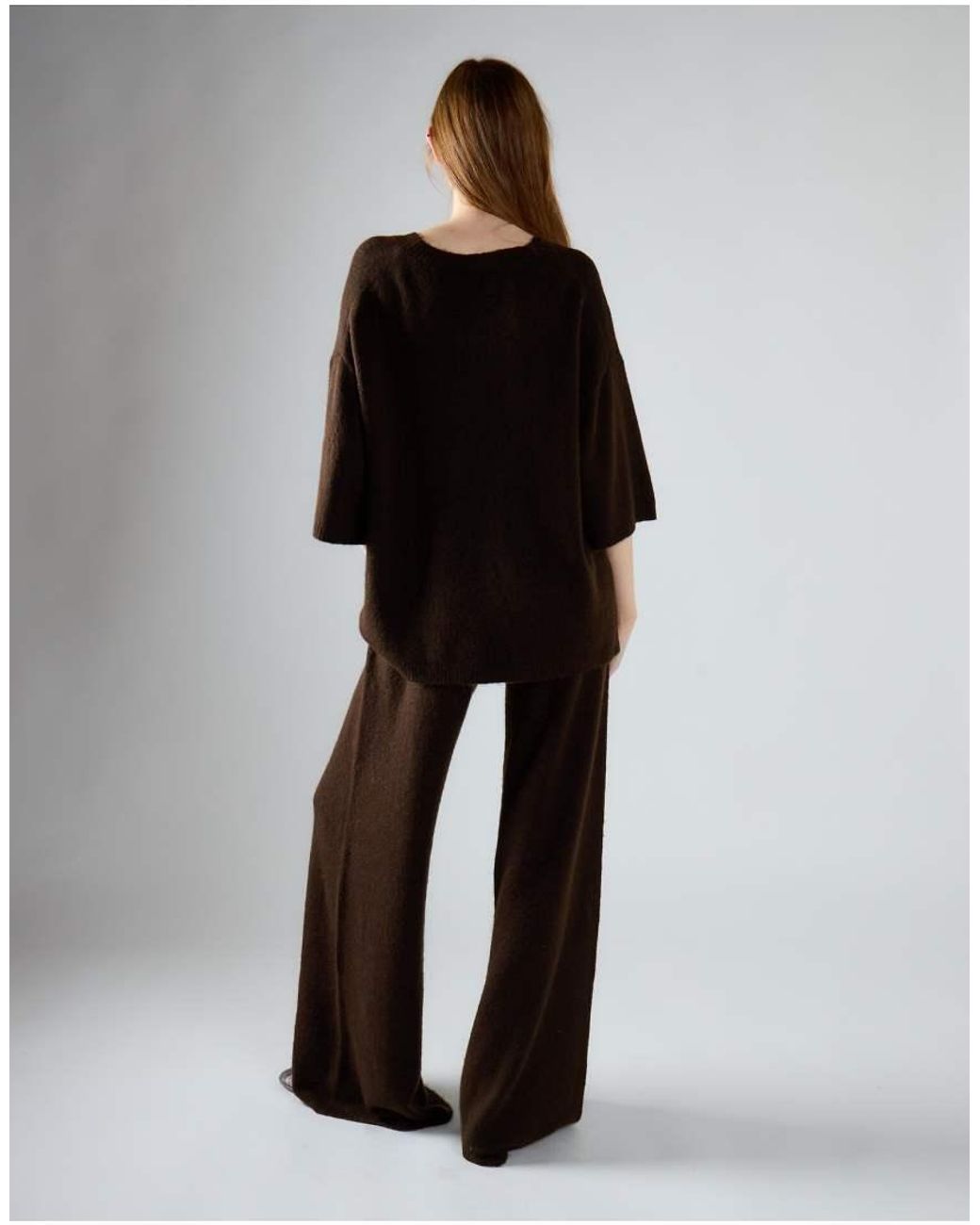Glamorous Black Wide Leg Knit Pants