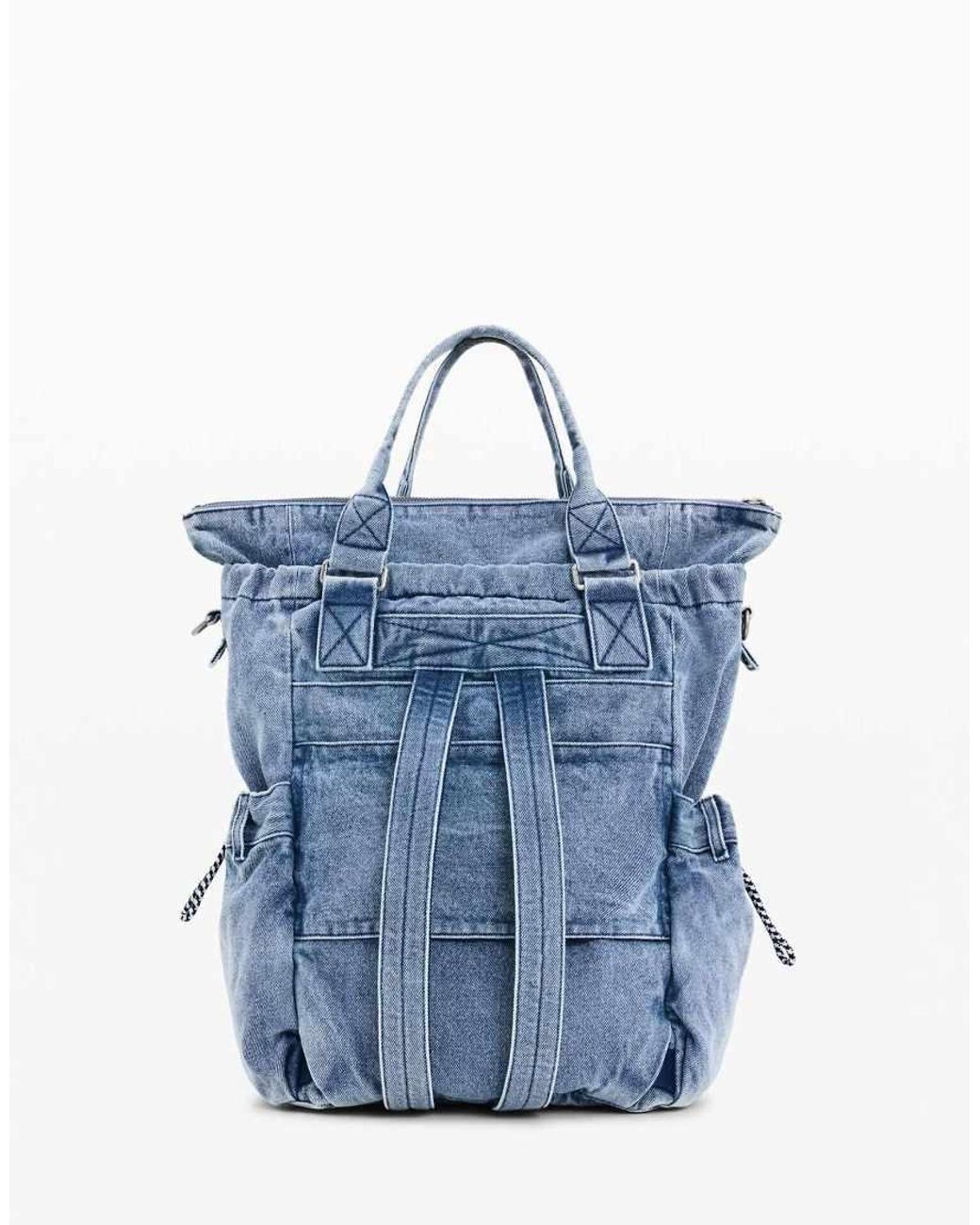 Desigual Blue Large Denim Backpack