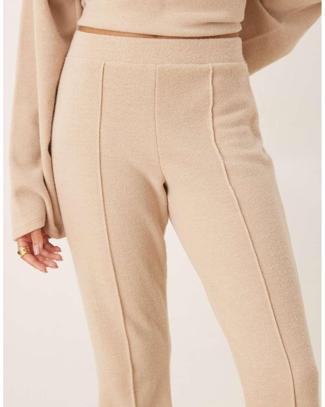 ASOS Natural Supersoft Flare Trouser