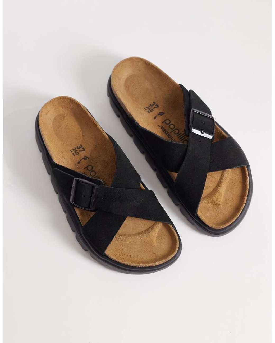 Birkenstock Blue Siena Chunky Suede Sandals