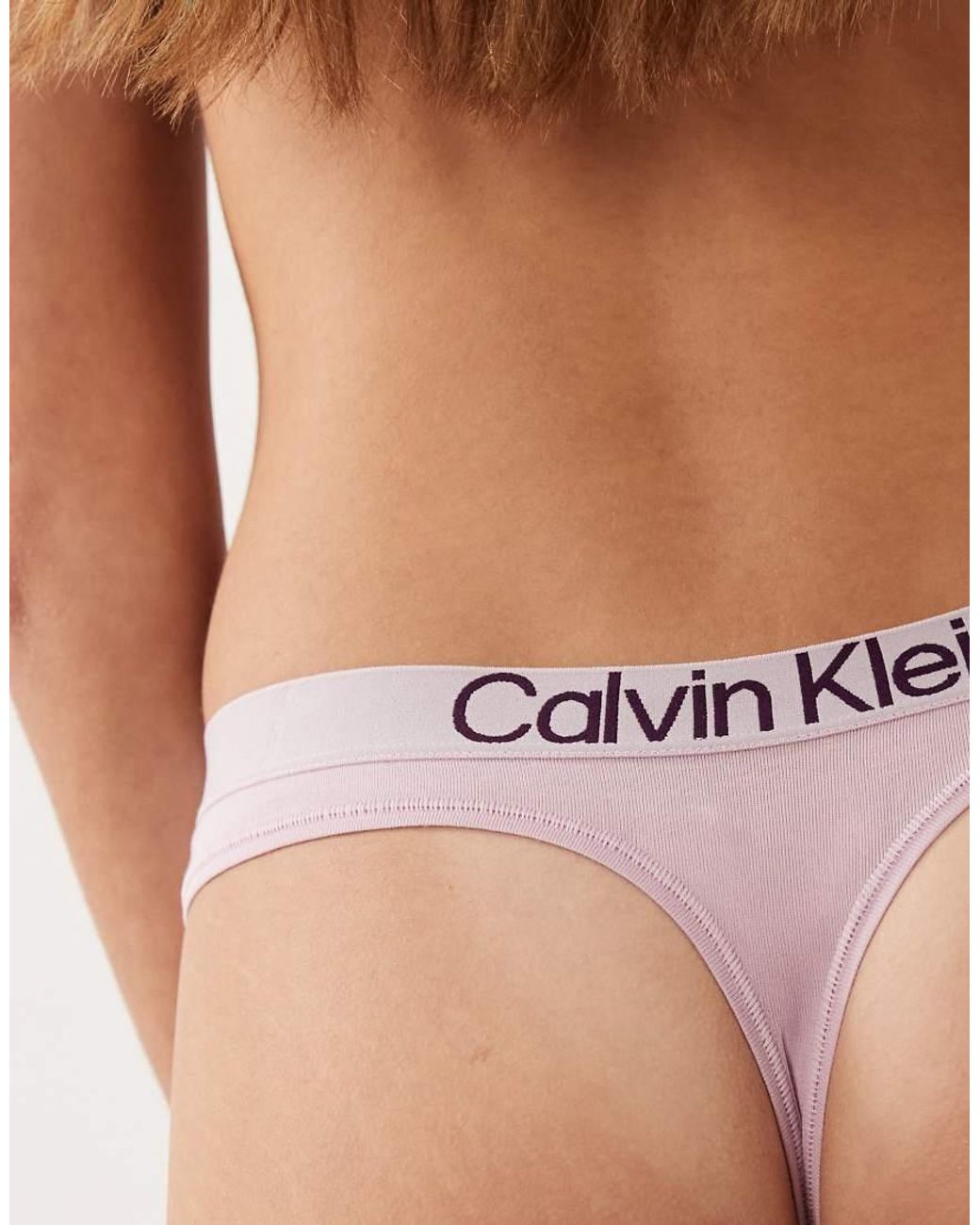 Extra Soft Cotton Calvin Klein de color Purple