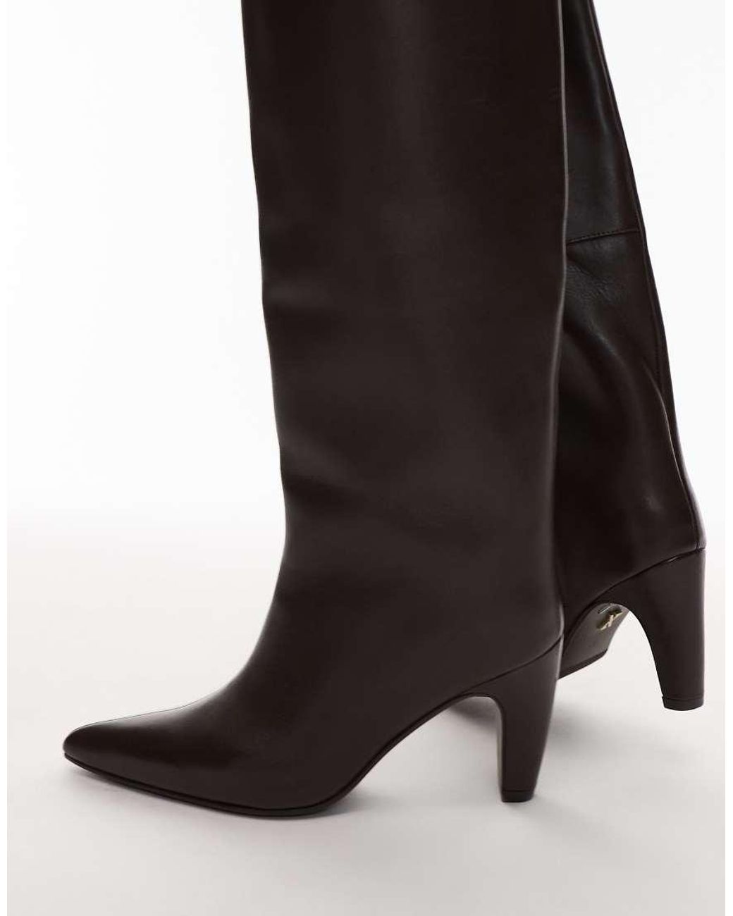Bronx Natural Low Jadey Knee Boots