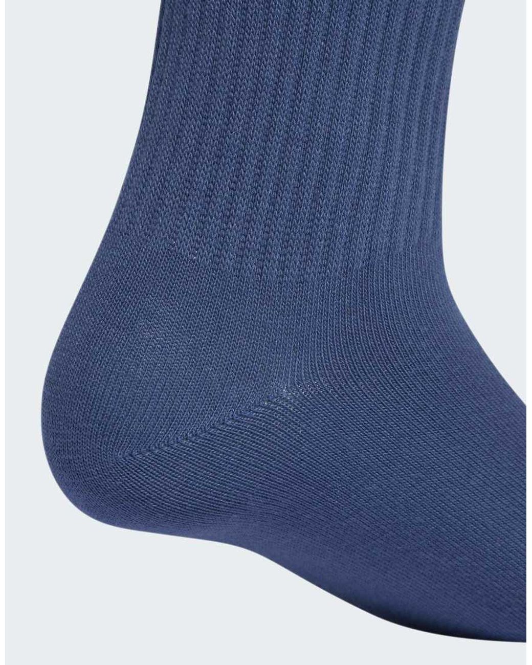 Adidas Originals Set Van 3 Paar Hoge Sokken Met 3-Stripes in het Blue