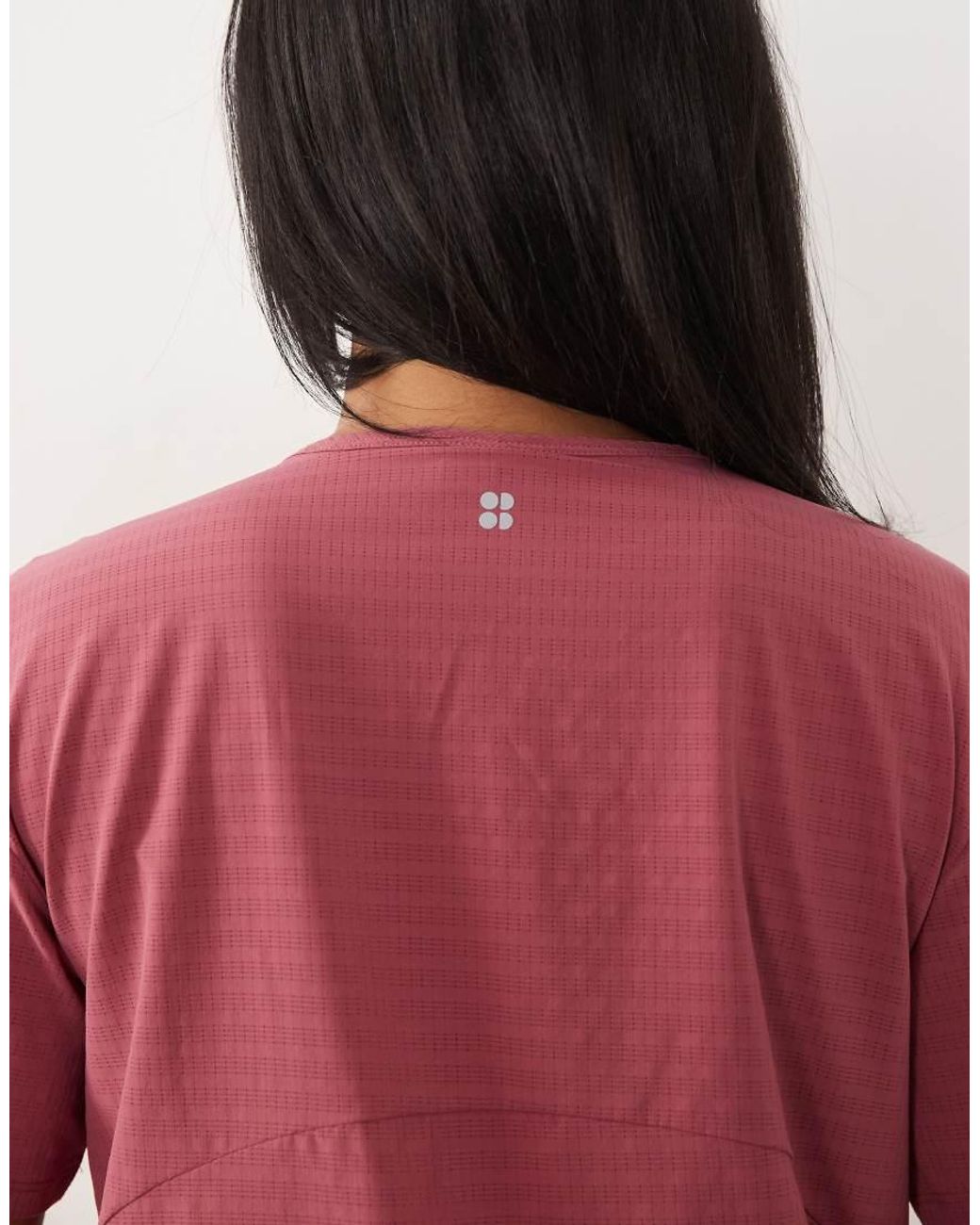 Sweaty Betty Red Ultimate Train Loose Rib T-Shirt