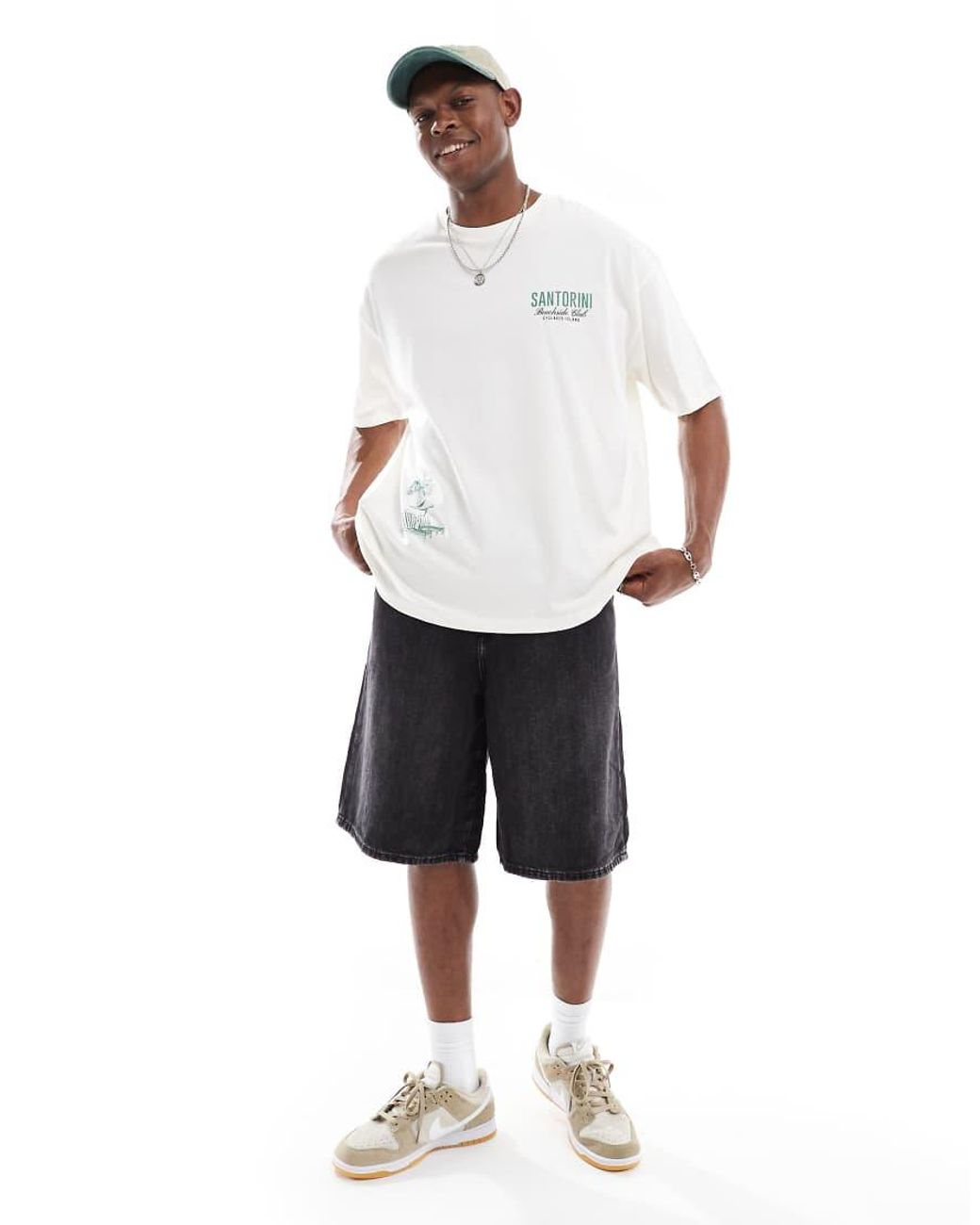 ASOS White Oversized T-shirt With Summer Graphic for men