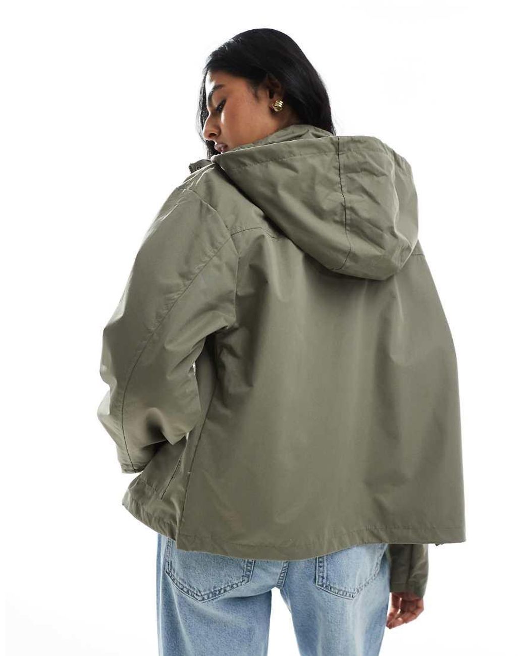Brave Soul Green Short Coated Jacket