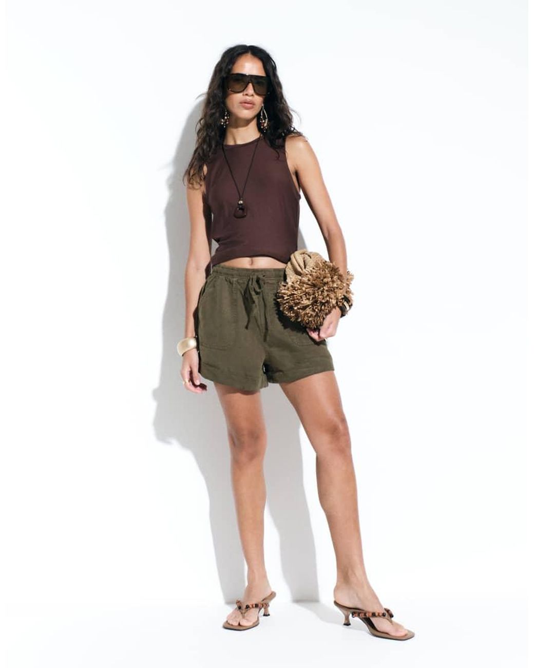 ASOS Brown Pull On Short