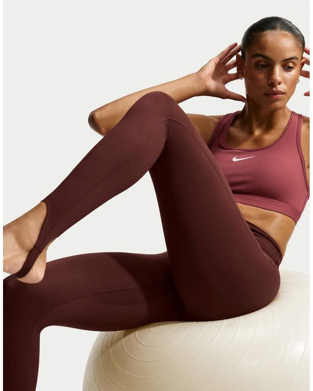 Nike Red One Dri-fit Stirrup leggings