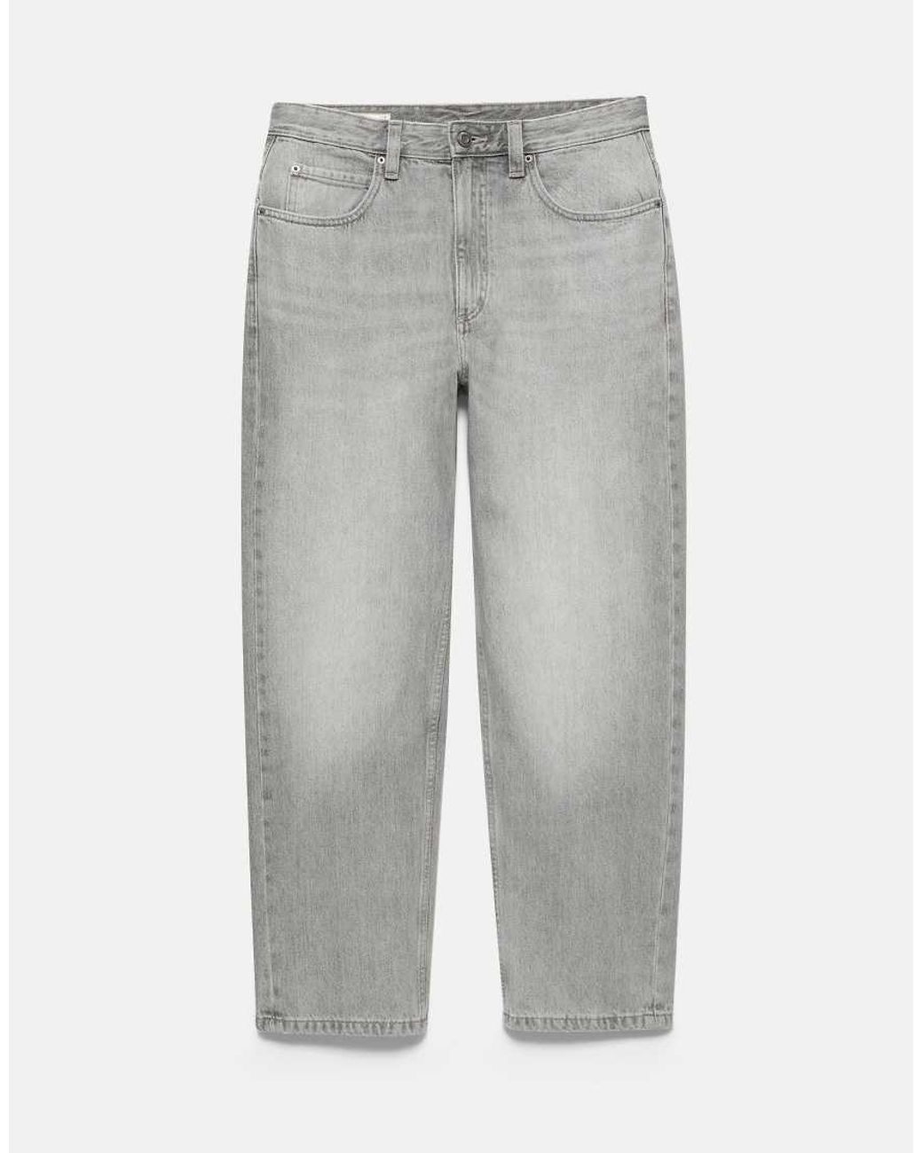 Pull&Bear Gray baggy Jeans for men