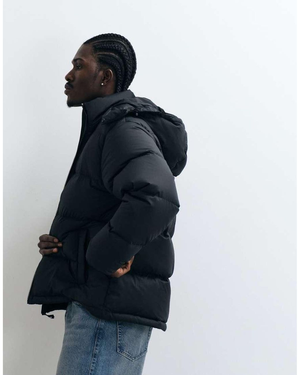 Levi's Blue Rockwell Hooded Puffer Jacket for men