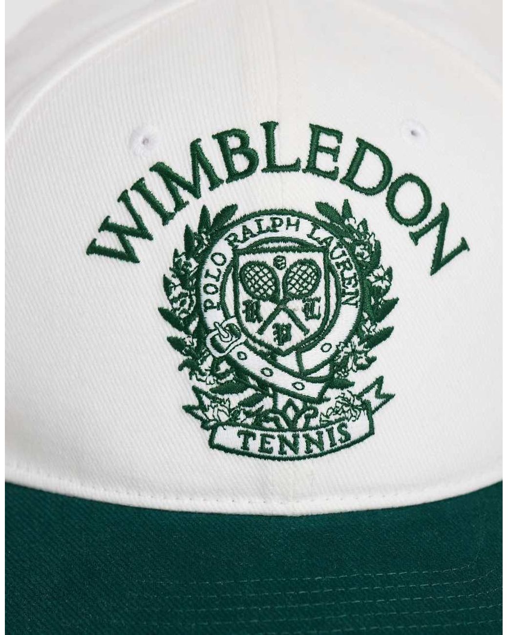 Polo Ralph Lauren Green Wimbledon Capsule Embroidered Crest Script Logo Cap for men