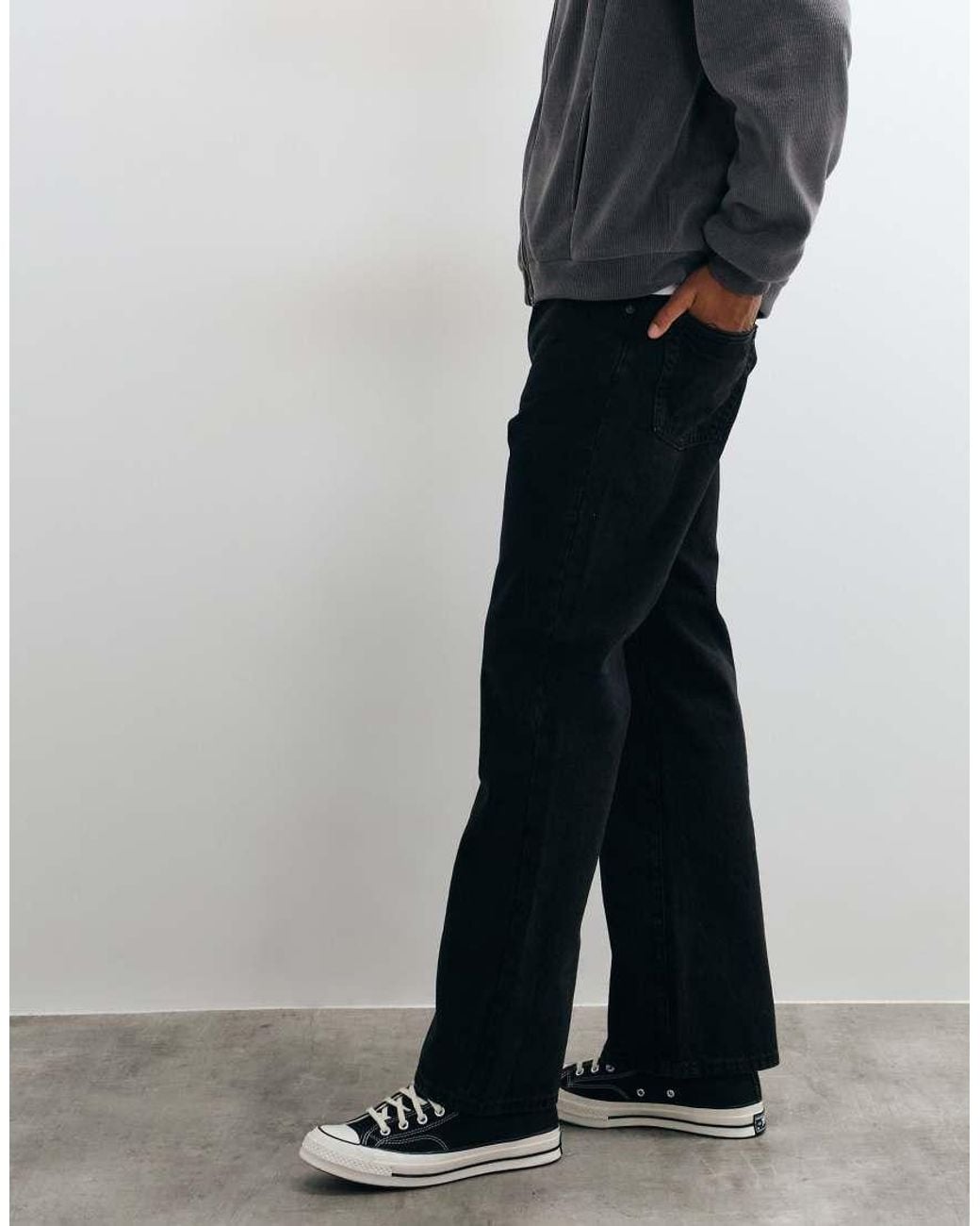 Gap Black Loose Fit Boot Cut Jeans for men