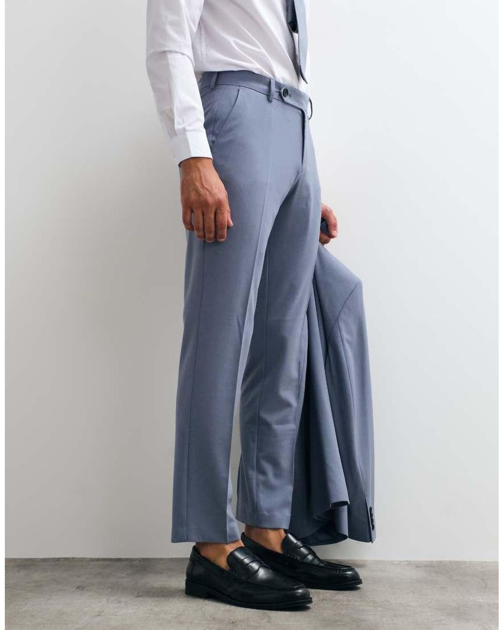 ASOS Blue Flexmaxtm Slim Suit Pants for men