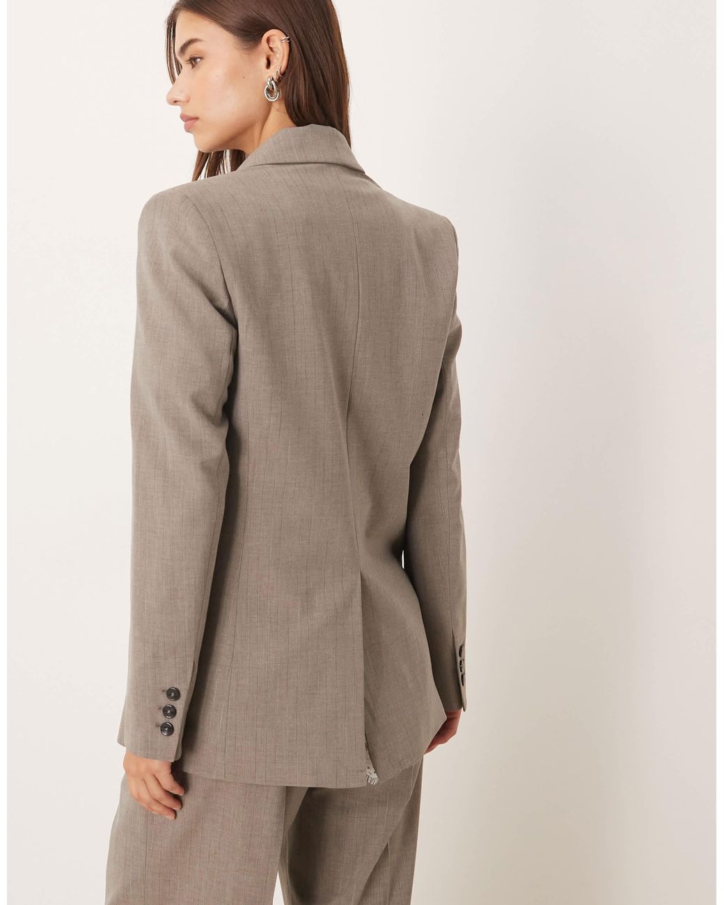 Puglia - blazer d'ensemble ajusté à boutonnage croisé Mango en coloris Brown