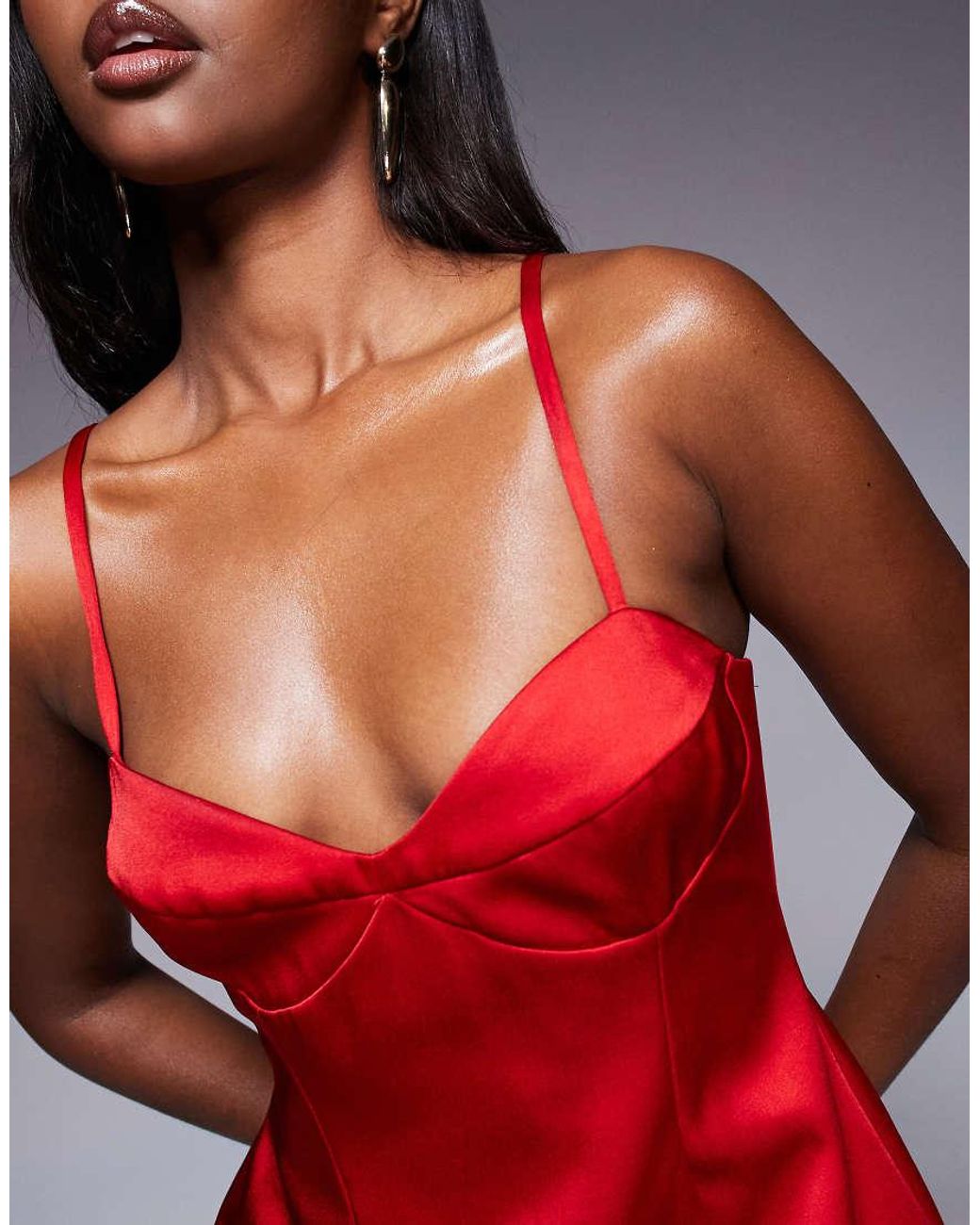 Bardot Red Marcello Mini Dress