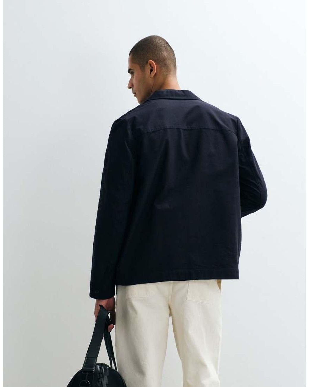 ARKET Blue Pure Cotton Blazer for men