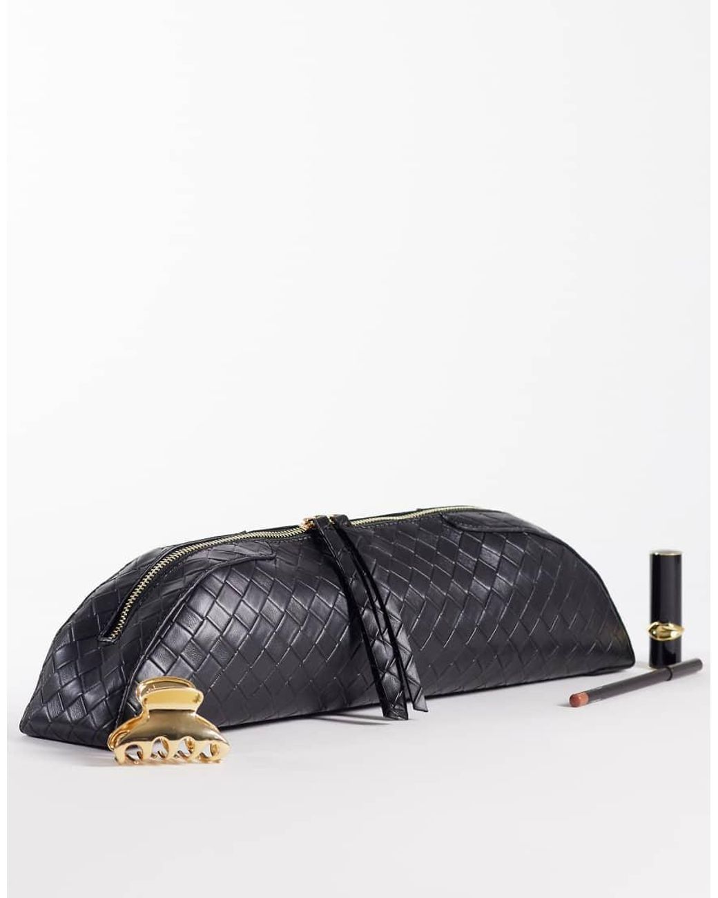 ASOS Black Pencil Case Elongated Clutch