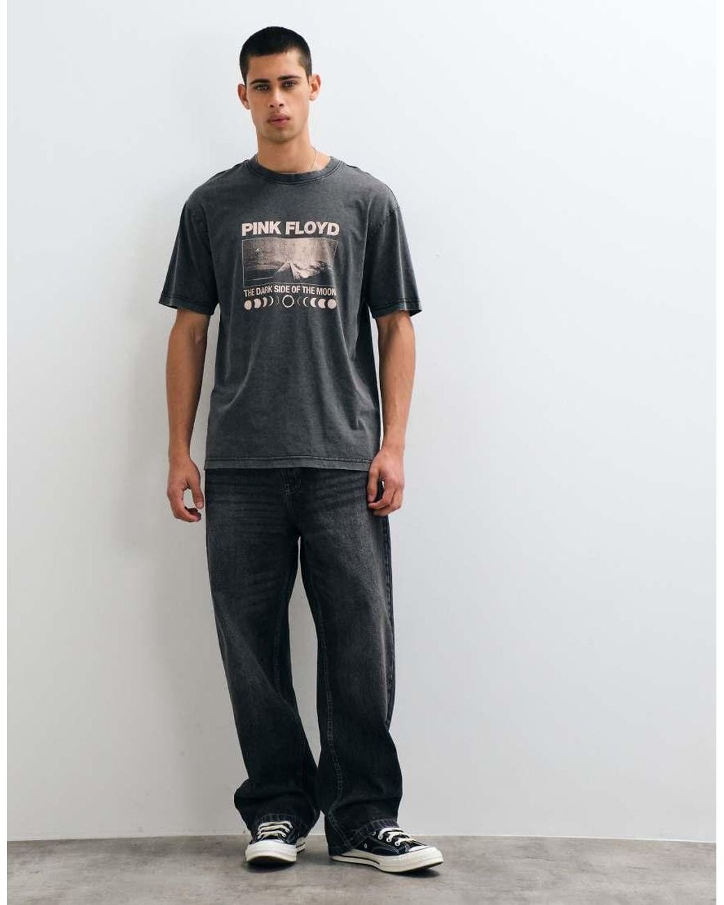 Only & Sons Gray Floyd Relaxed T-Shirt for men