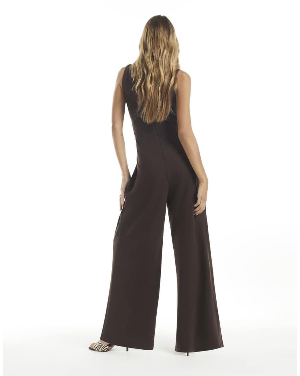 River Island White Split Leg Racer Jumpsuit