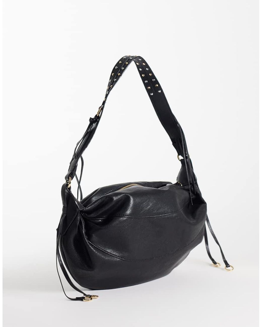 Mango Black Slouchy Handbag