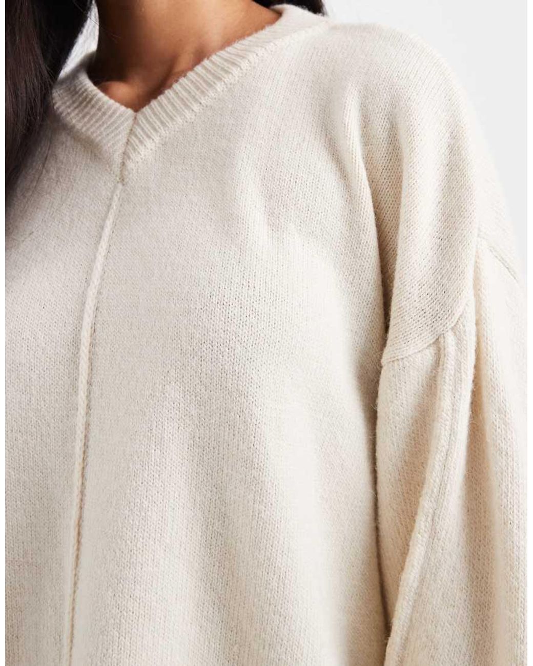 ASOS Natural High V Banana Sleeve Jumper