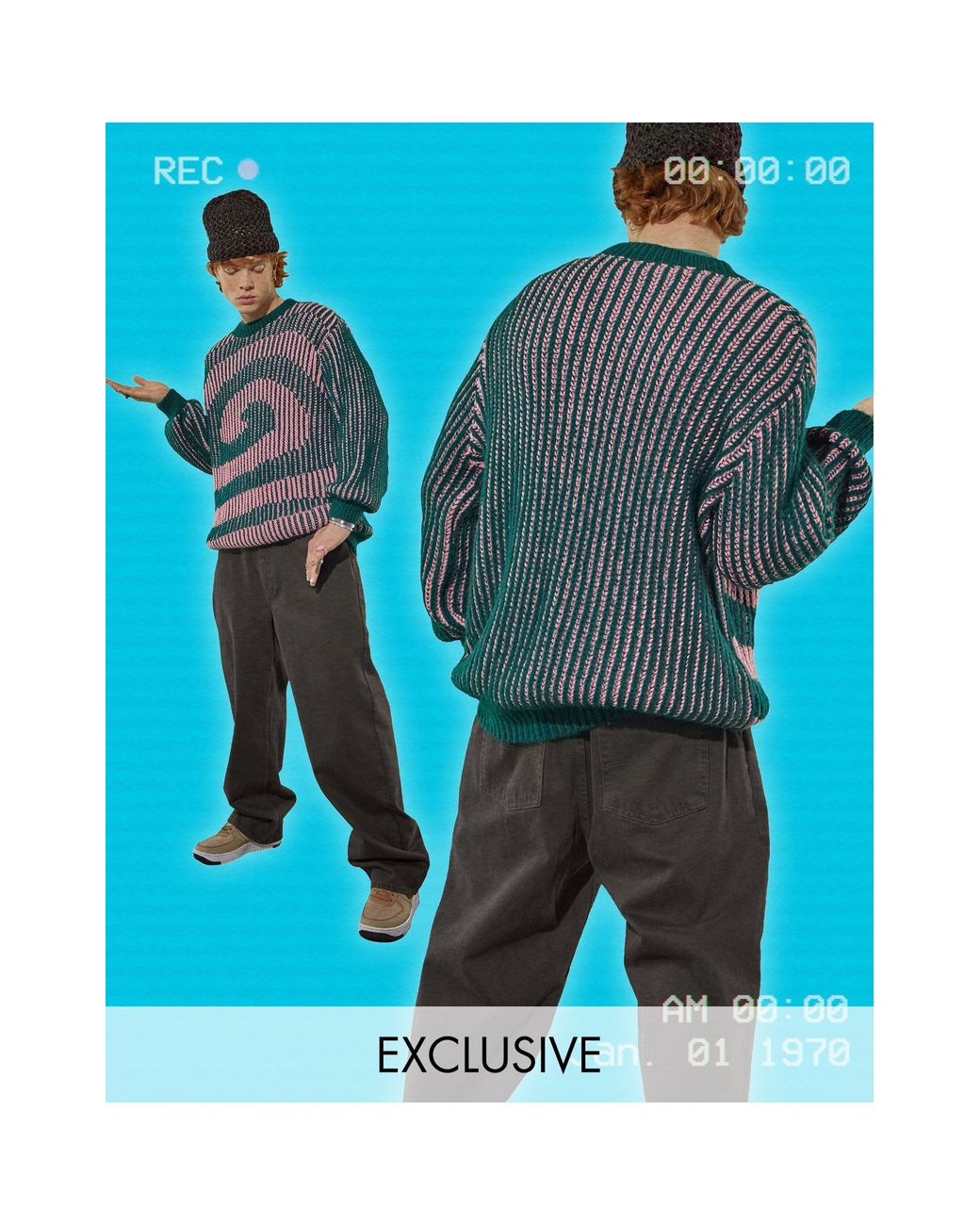 Collusion Unisex Chunky Open Knit 