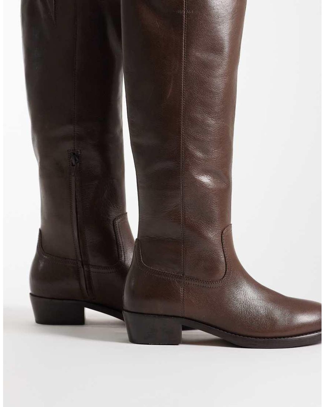 Bronx Brown Rho-deo Knee Boots