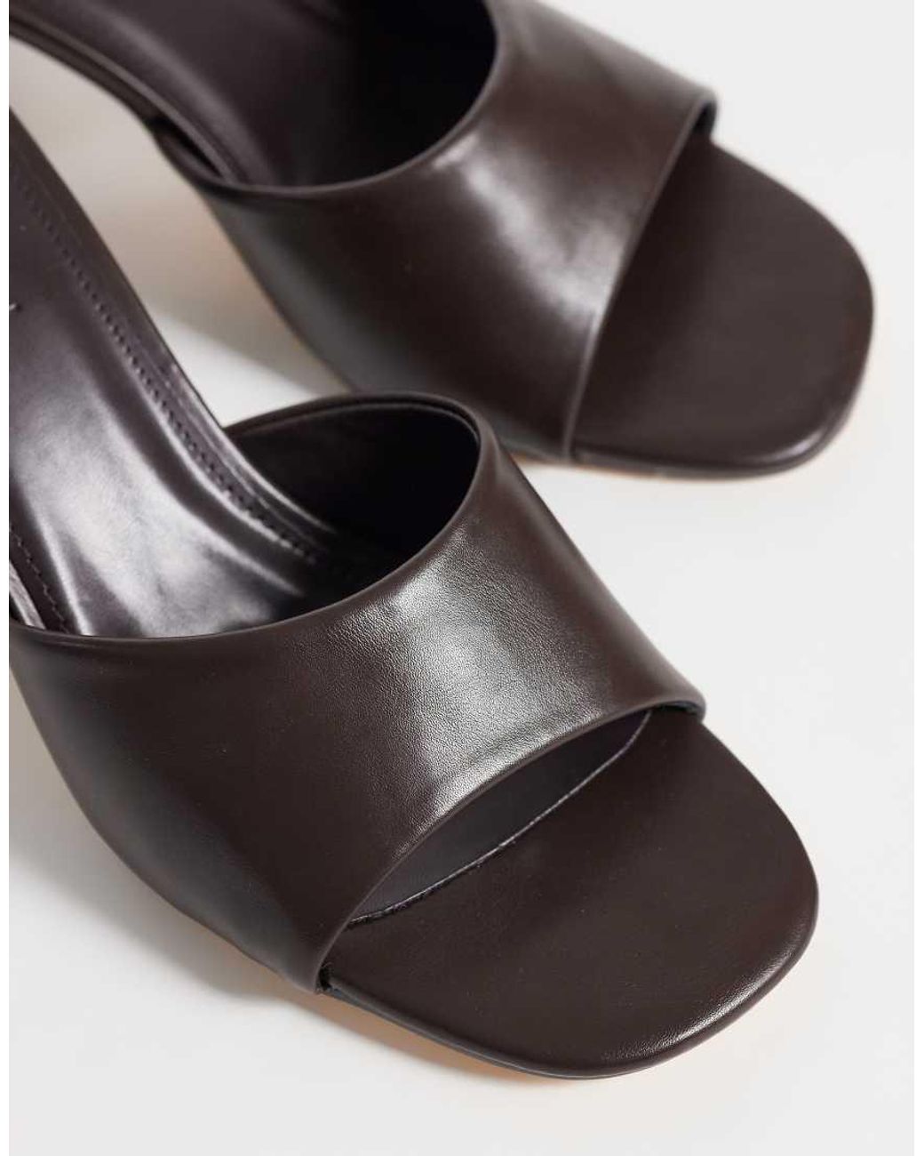 SEQWL Brown Bora Heeled Sandals