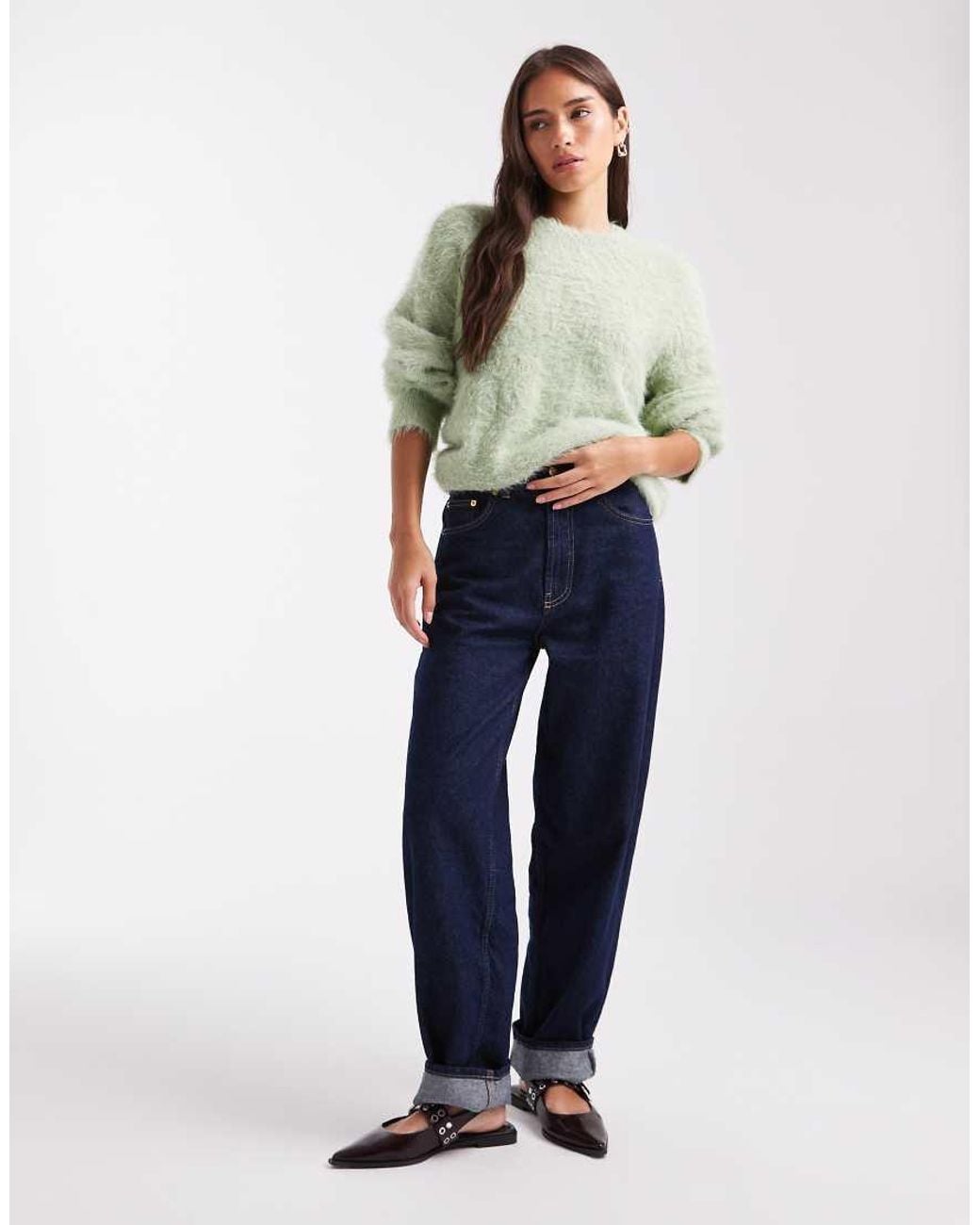 ASOS Green Knitted Oversized Jumper