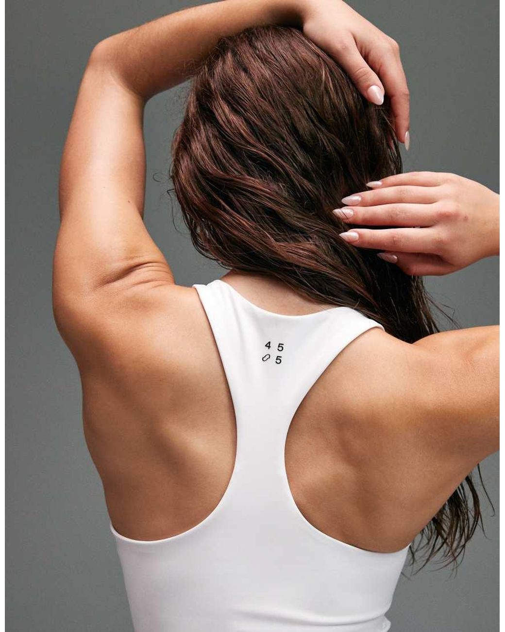 4505 Gray Active Push Up Vest With Inner Bra
