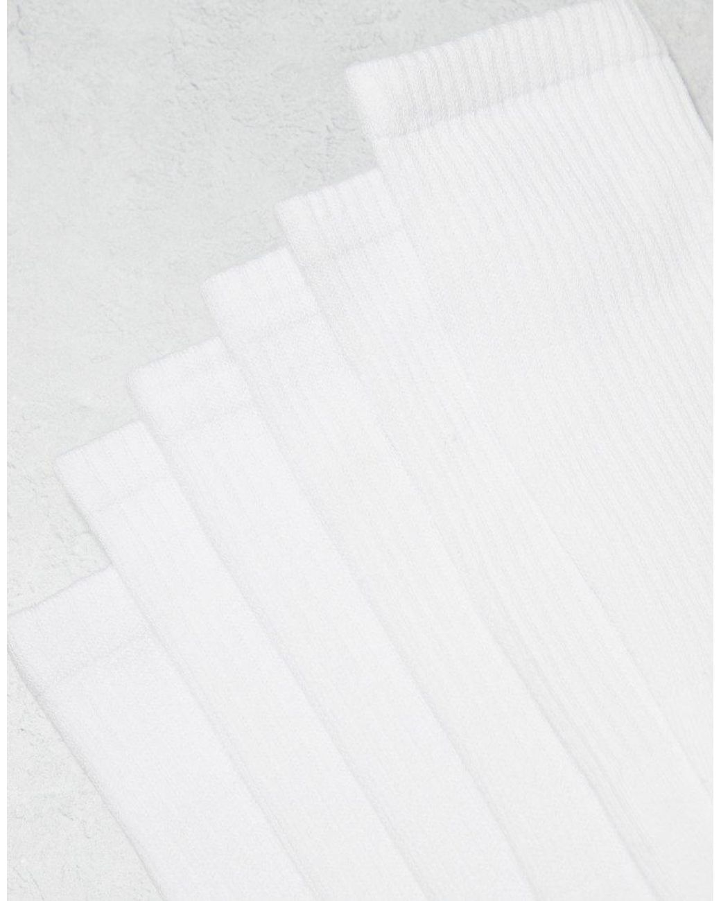 Pack De 3 Pares De Calcetines Deportivos Blancos De Jack & Jones de hombre de color White