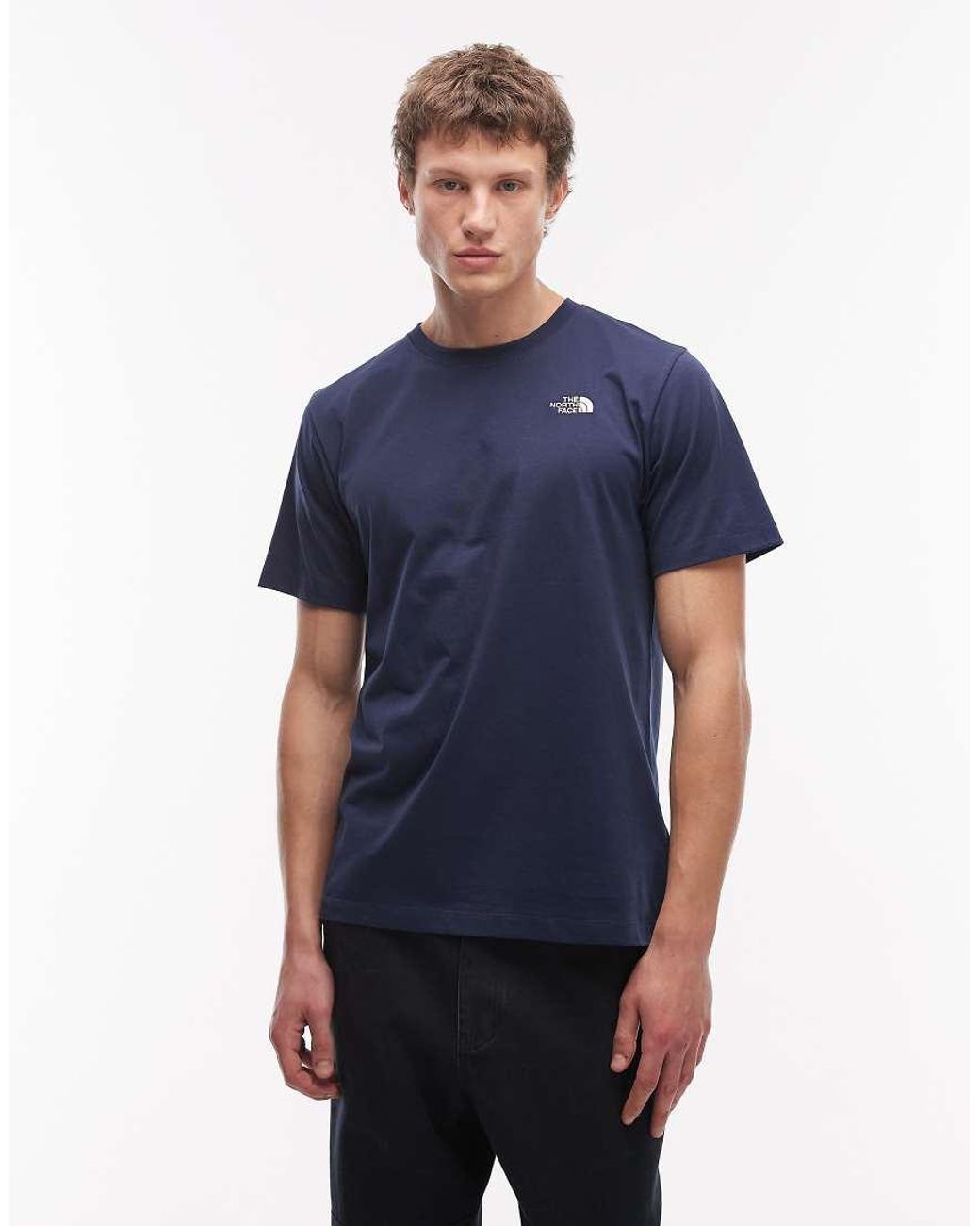 The North Face Blue Evolution Simple Dome Logo T-Shirt for men