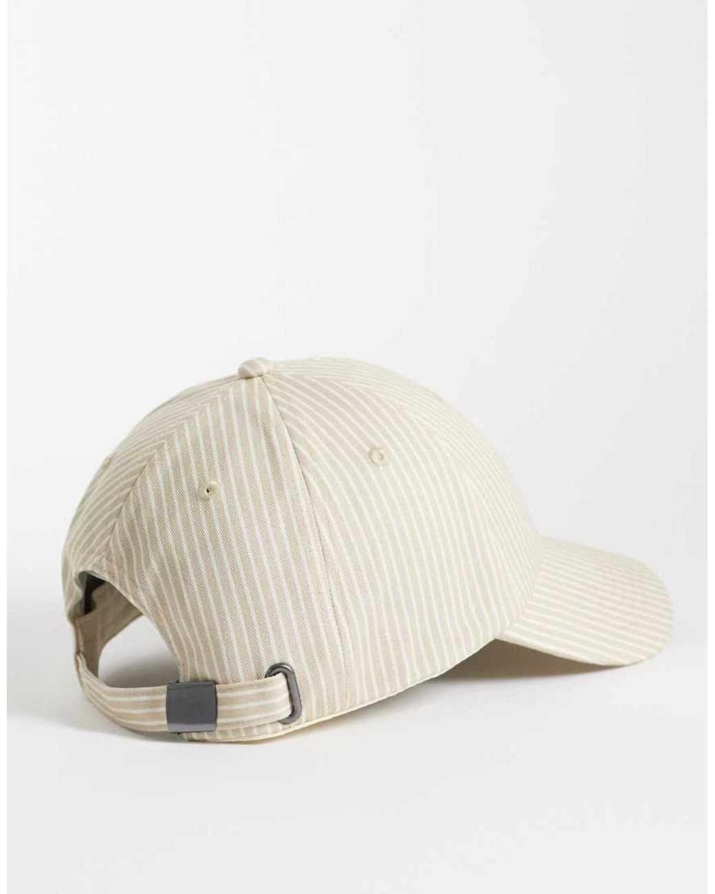 ASOS Natural Striped Baseball Cap for men