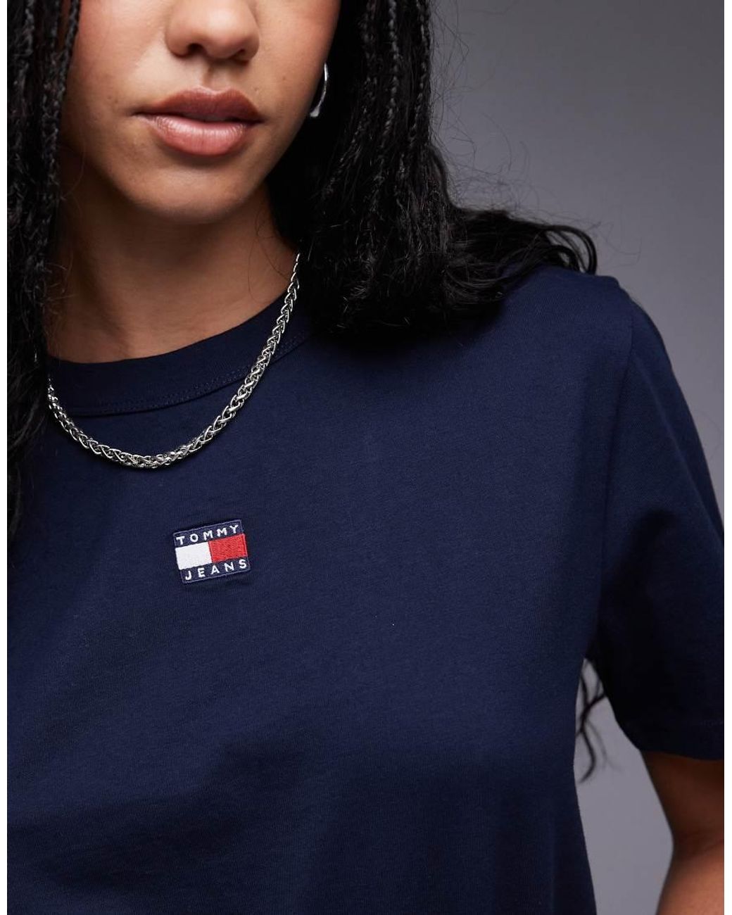 Tommy Hilfiger Blue Central Badge Boxy T-shirt