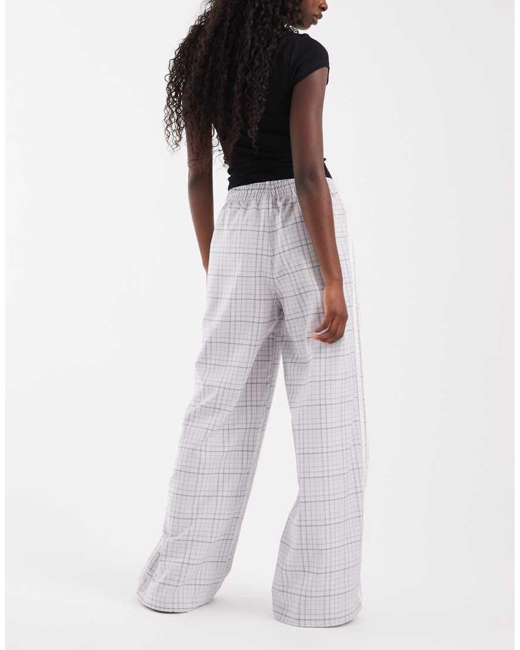 Adidas Originals Gray Check Track Bottoms