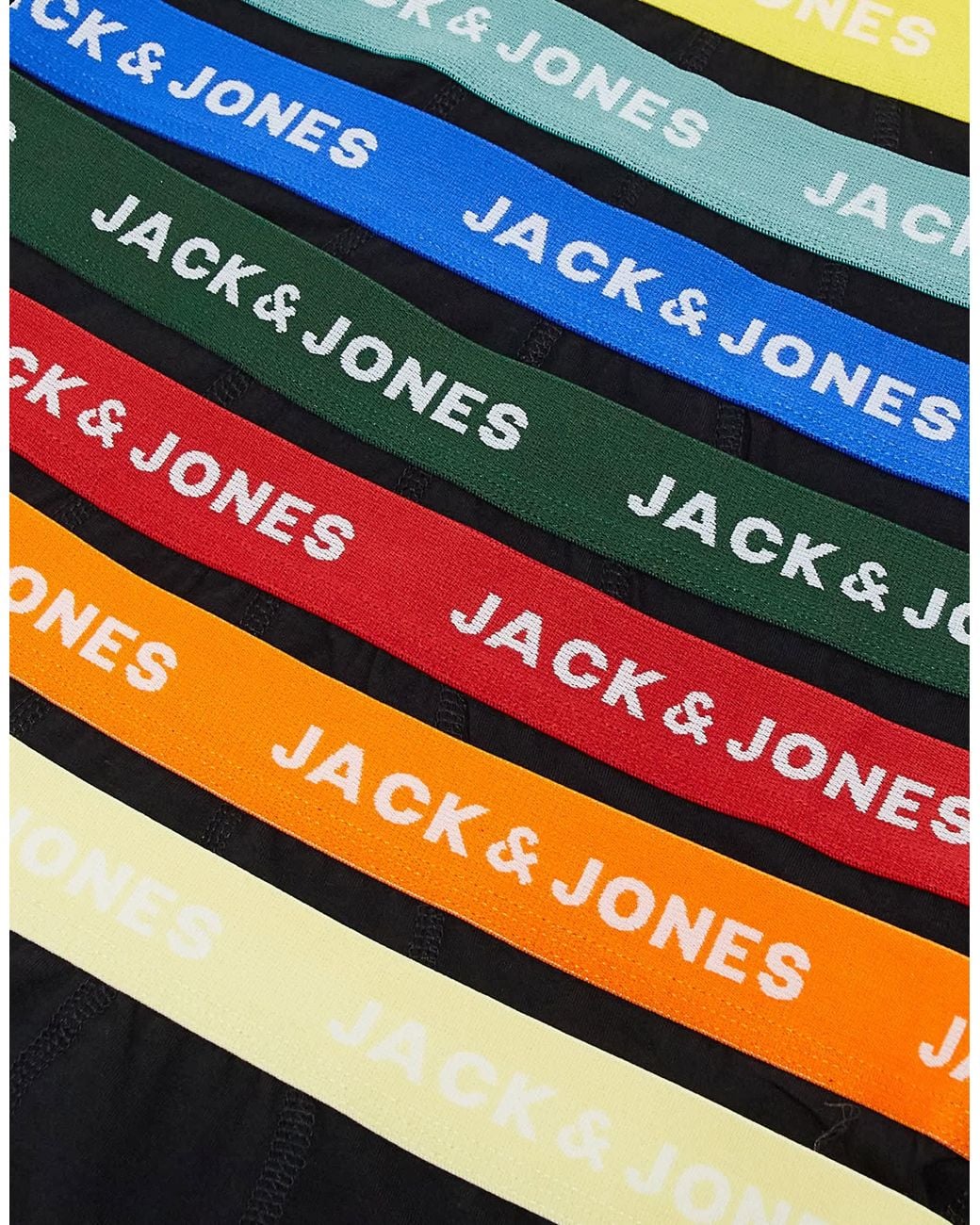 Jack & Jones Black 7 Pack Trunks for men