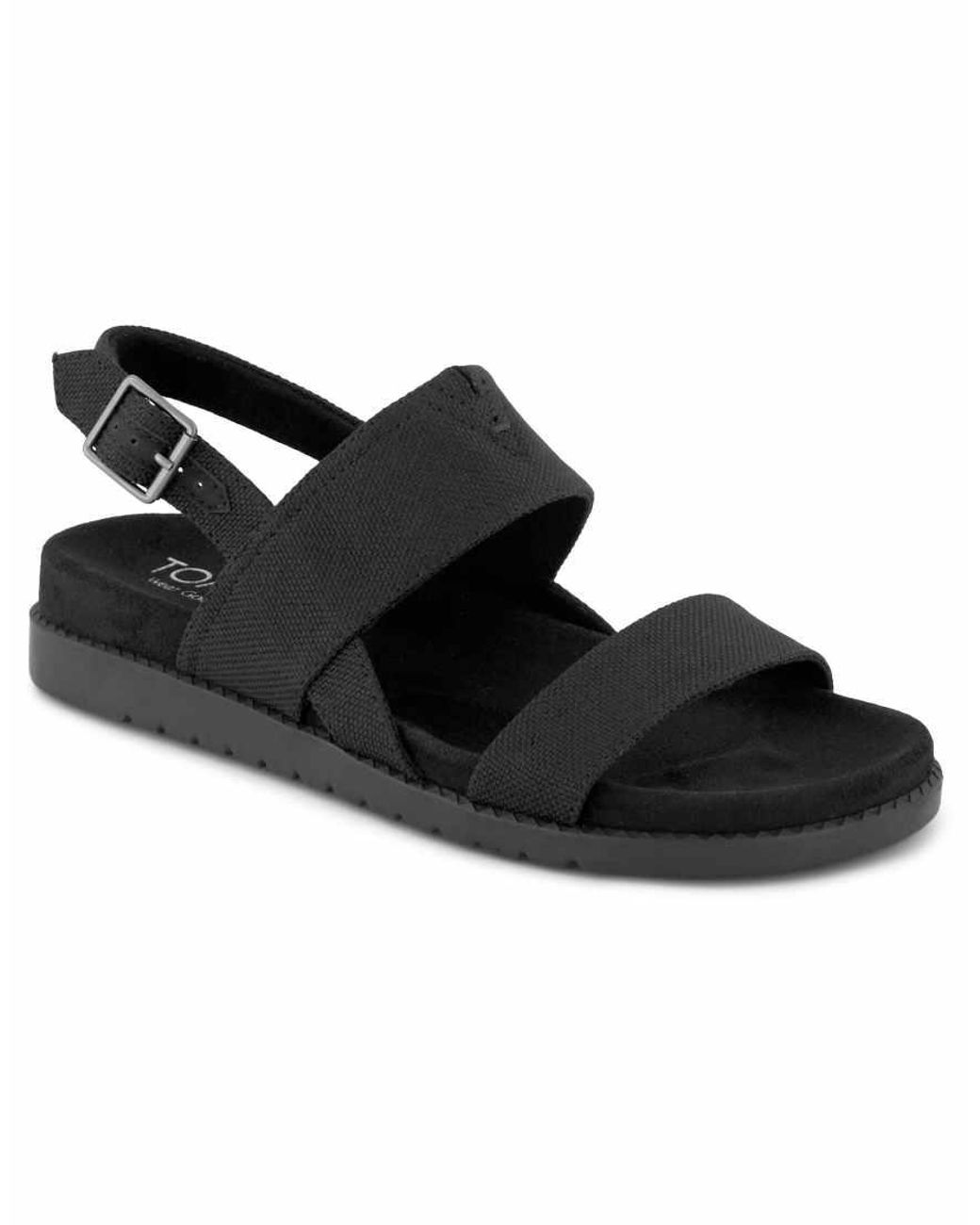 TOMS Black Marin Sandal
