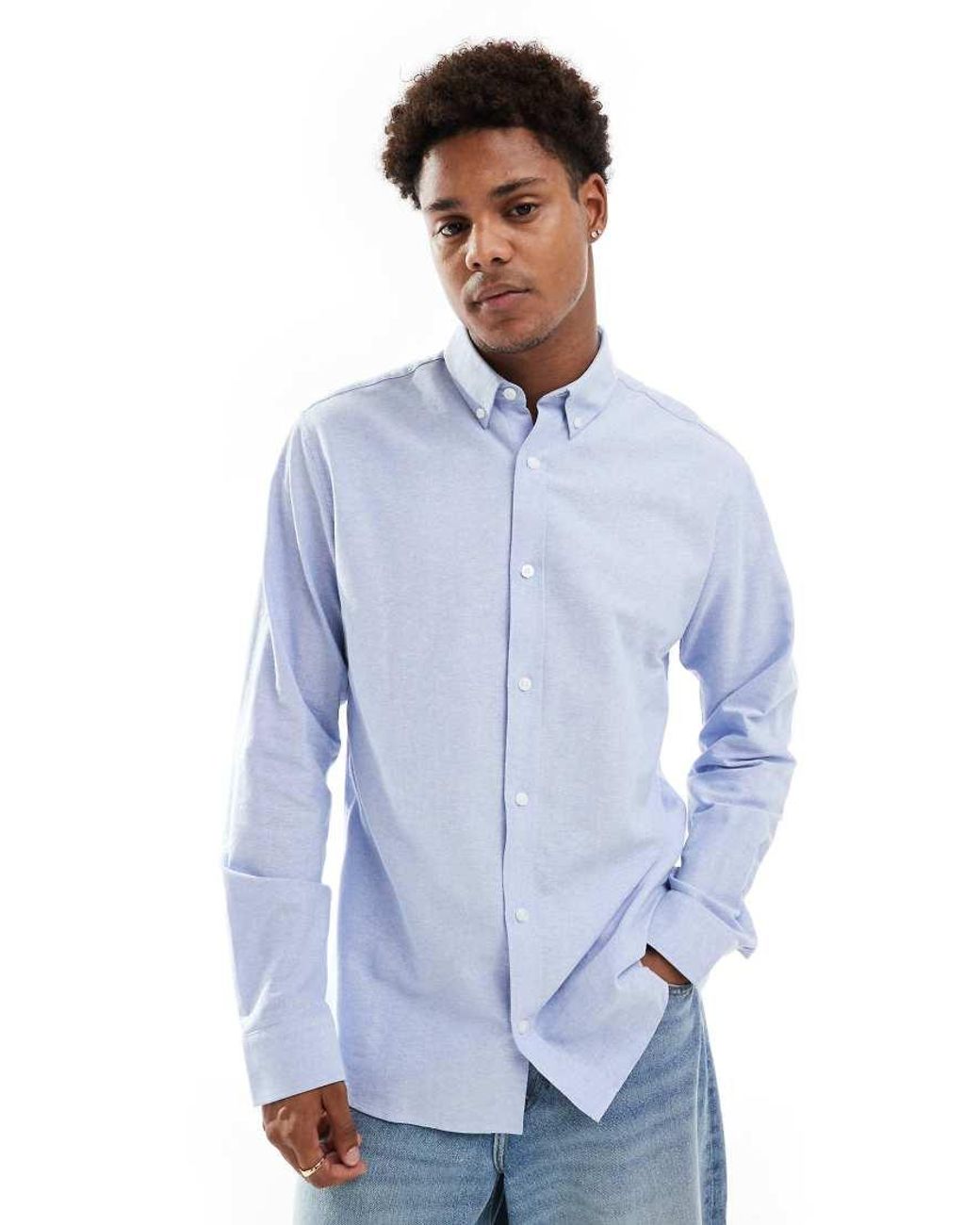 JJ Rebel Blue Oxford Shirt for men
