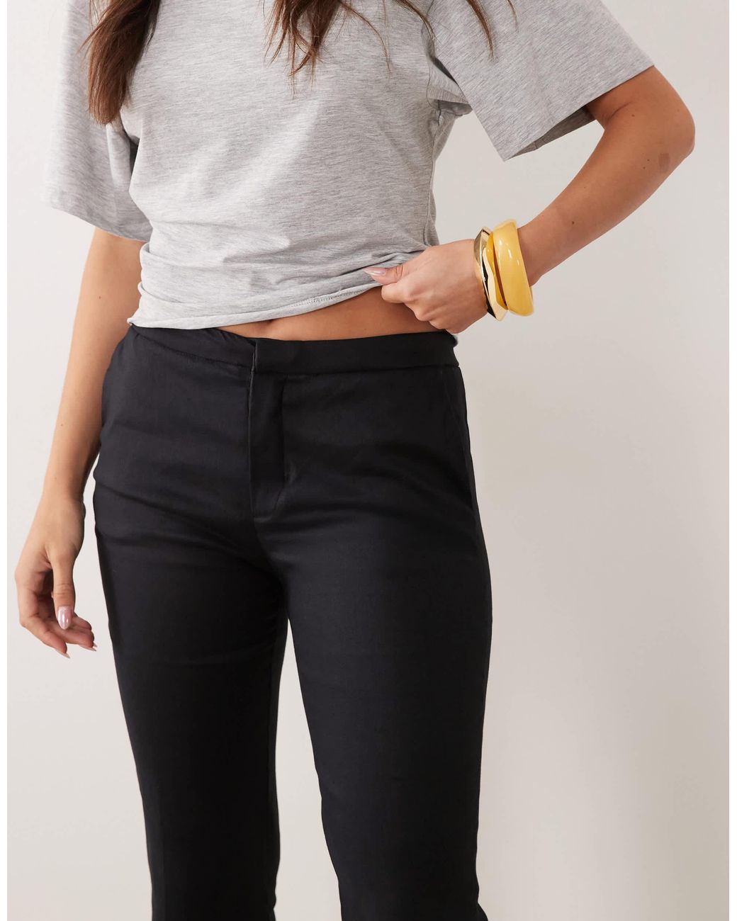Mango Natural Capri Pants