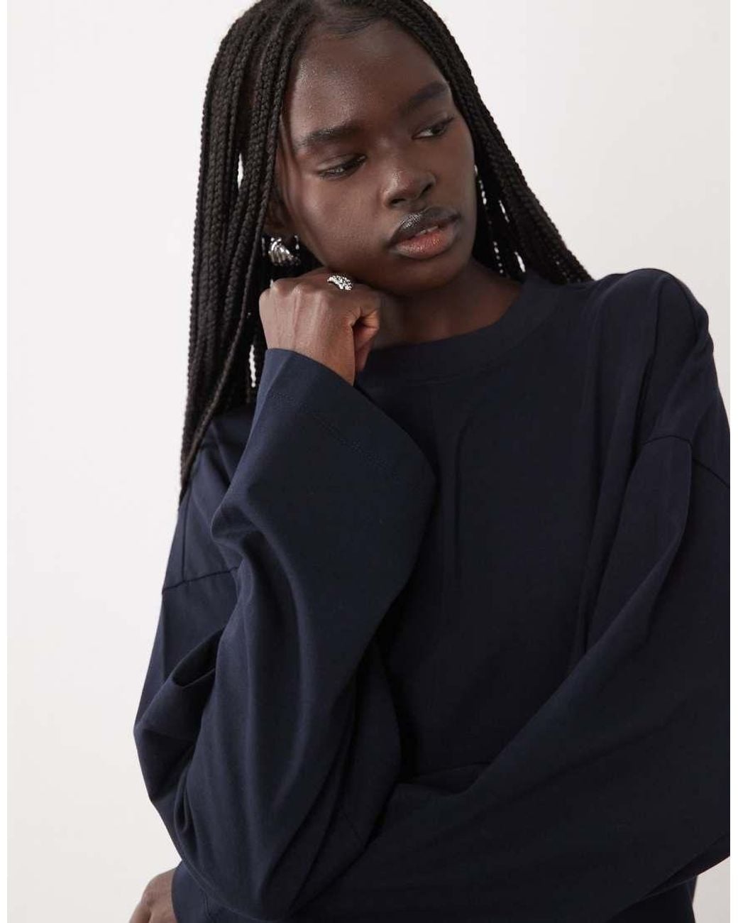 ASOS Blue Long Sleeve Skate T-shirt