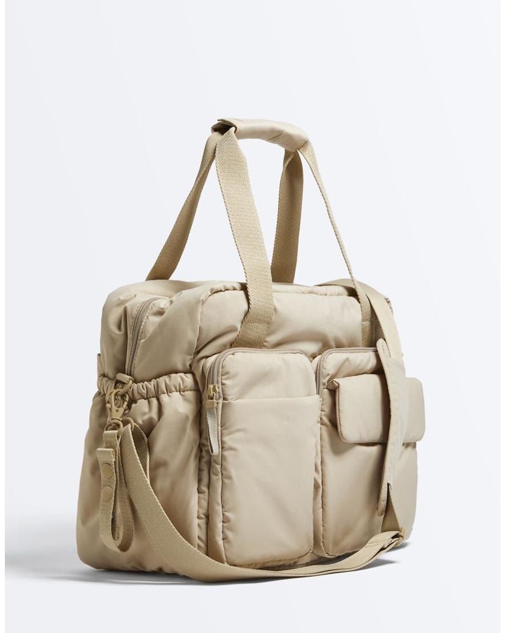 Oysho Natural Maxi Maternity Bag