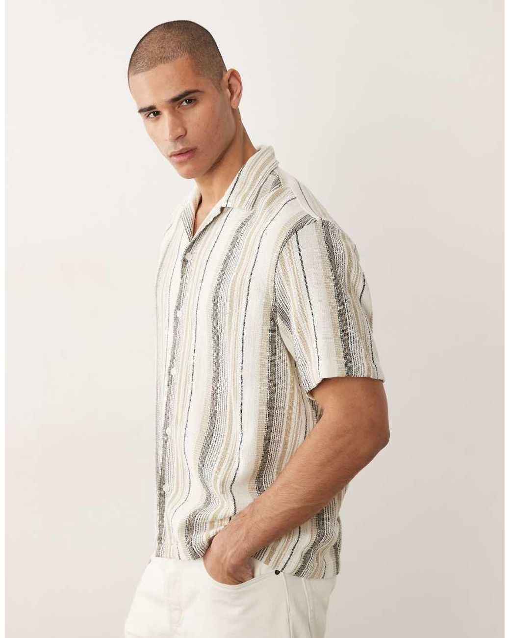 SELECTED Natural Textu Shirt for men
