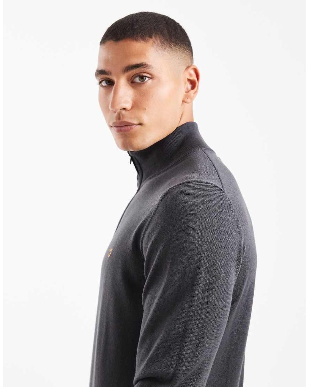 Farah Blue Redchurch Merino Wool Jumper for men